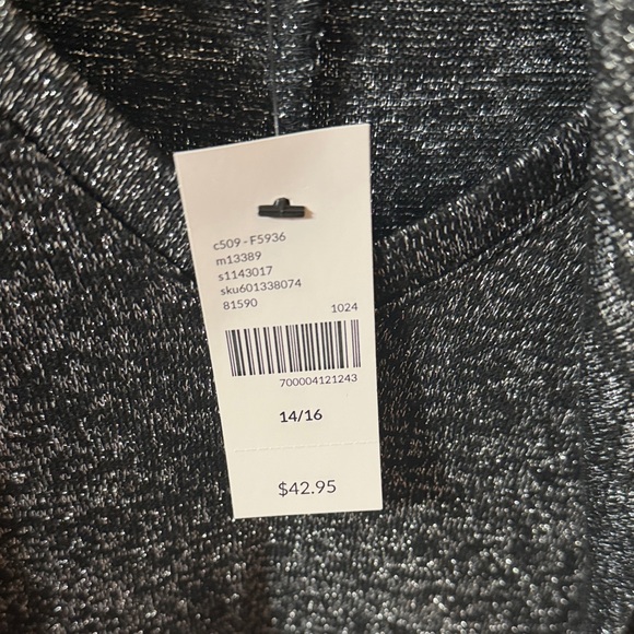 Lane Bryant Charcoal Open Front Cardigan - Picture 6 of 6